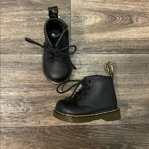 Dr Marten 1460 black soft leather boots